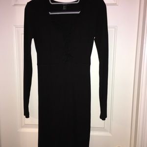Black sweater dress